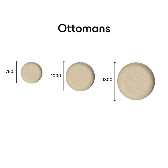 Eclipse modular sofa matching ottomans specifications