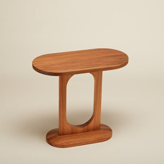 Solid blackwood timber Ethos side table by E9 Design